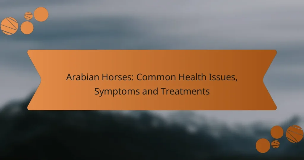 Arabian Horses: Common Health Issues, Symptoms and Treatments